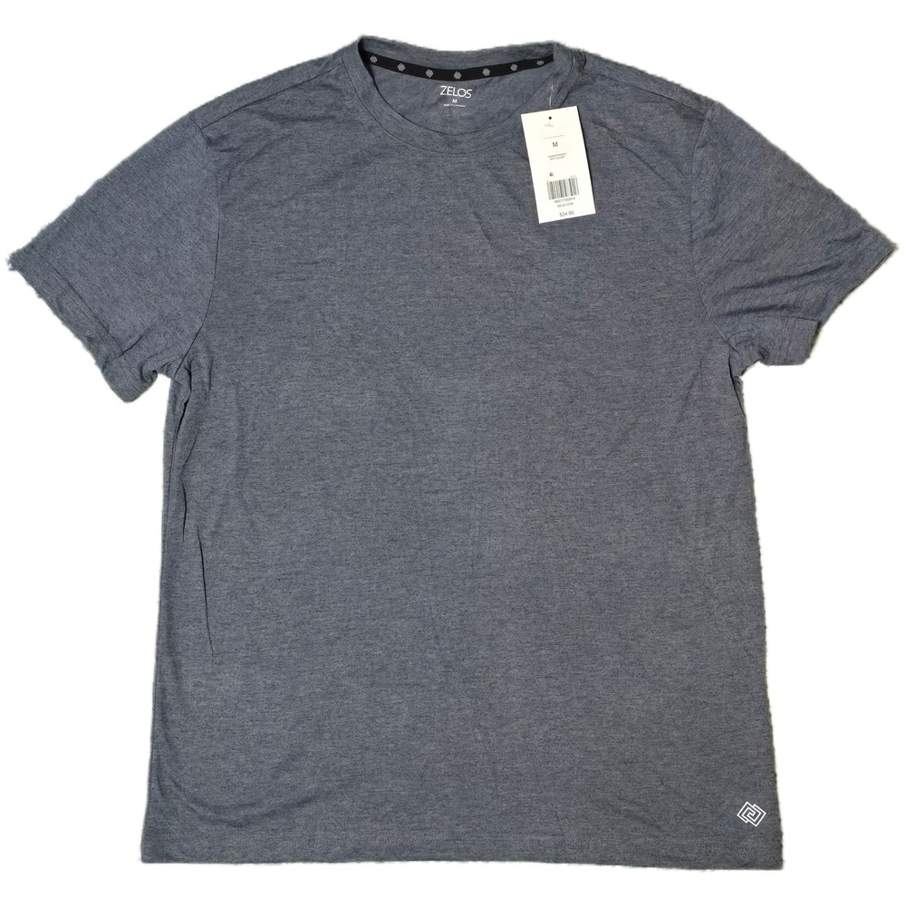 ZELOS Men Athletic Heather Gray Short Sleeve T-Shirt Size M NWT
(AH)‎